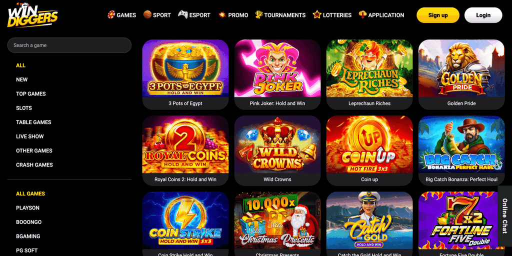 Win Diggers Casino Site Evaluation